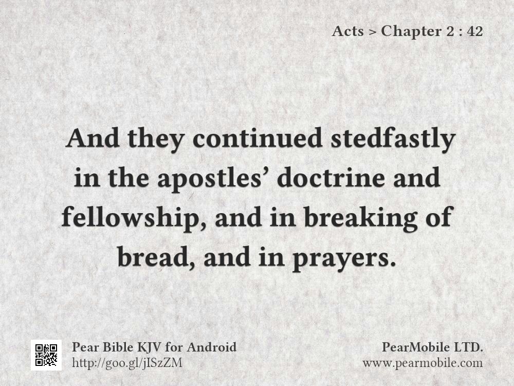 Acts, Chapter 2:42